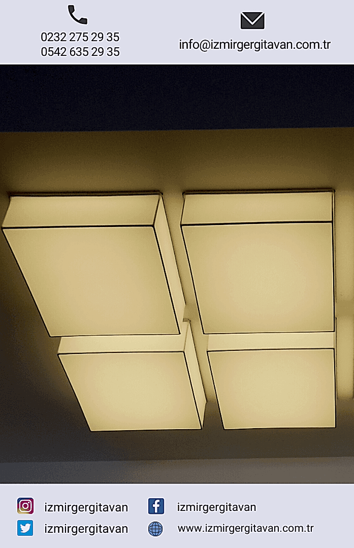 Transparan Gergi Tavan