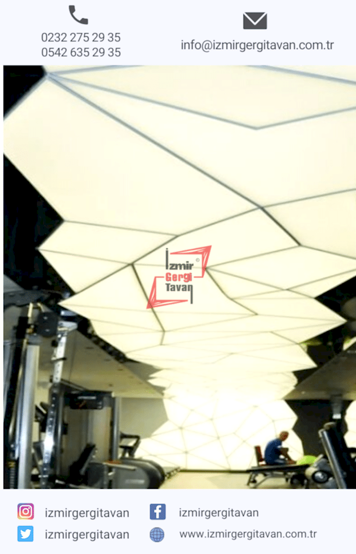 Transparan Gergi Tavan