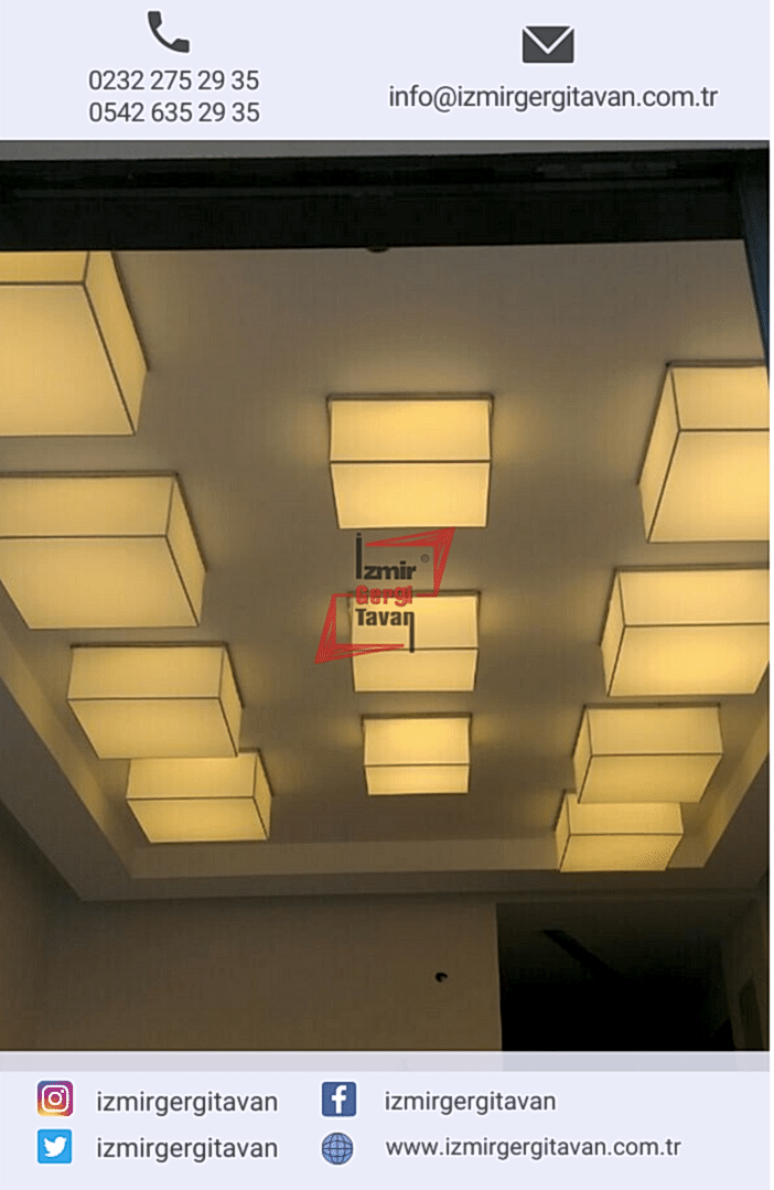 Transparan Gergi Tavan