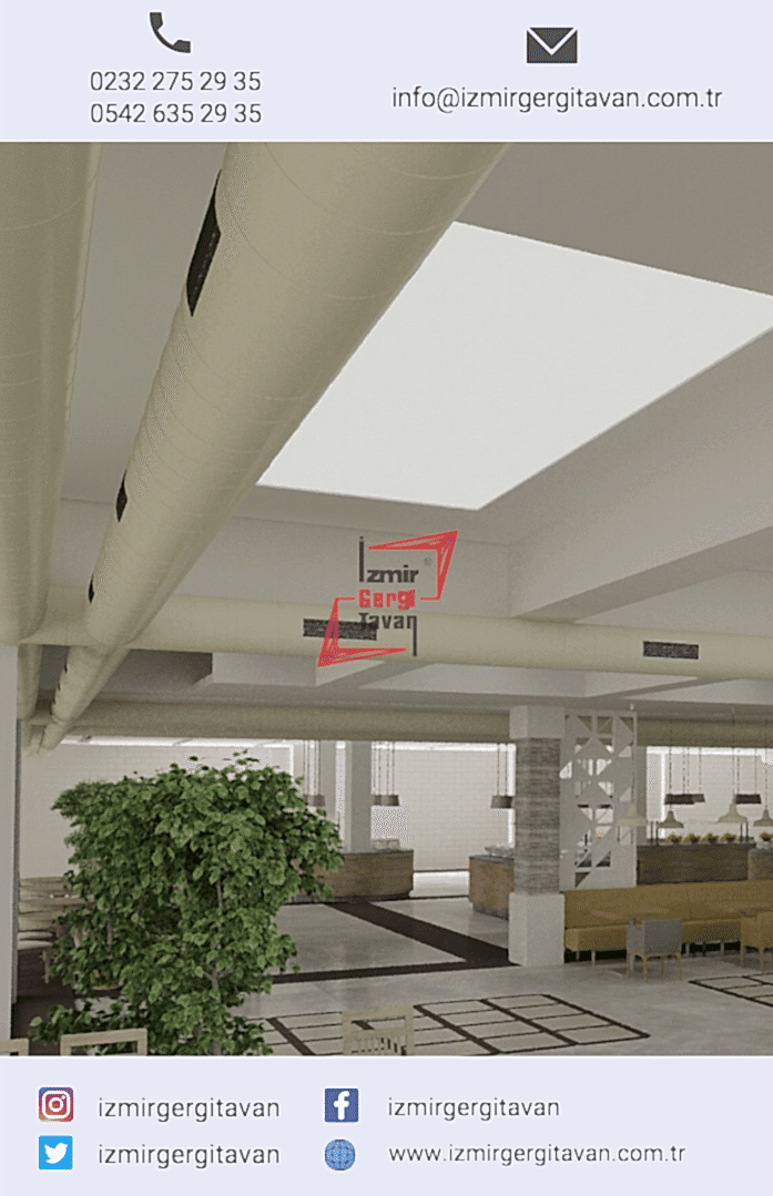 Transparan Gergi Tavan